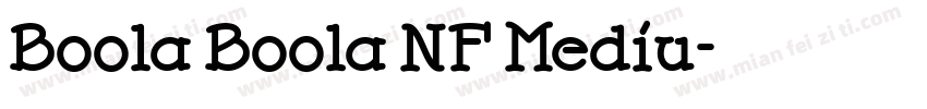 Boola Boola NF Mediu字体转换